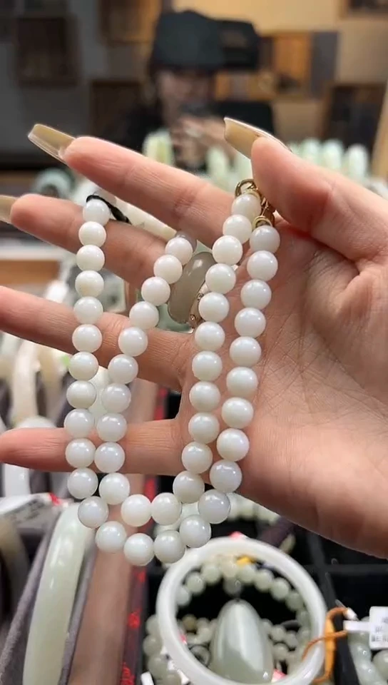 【闪购商品】和田玉项链未镶嵌且末料米达项链卡8