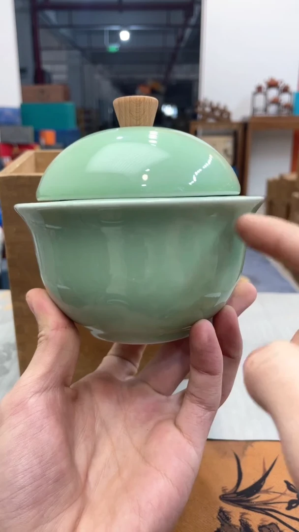 【闪购商品】瓷片@@@@@@@@@@@青色烟灰缸