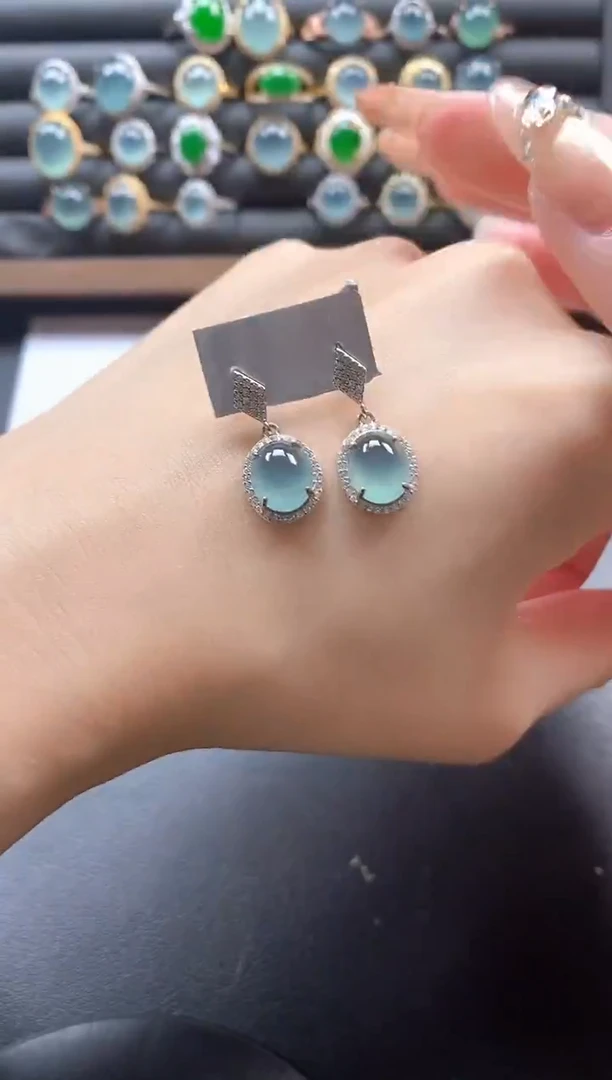 银S925镶嵌戒指翡翠51151