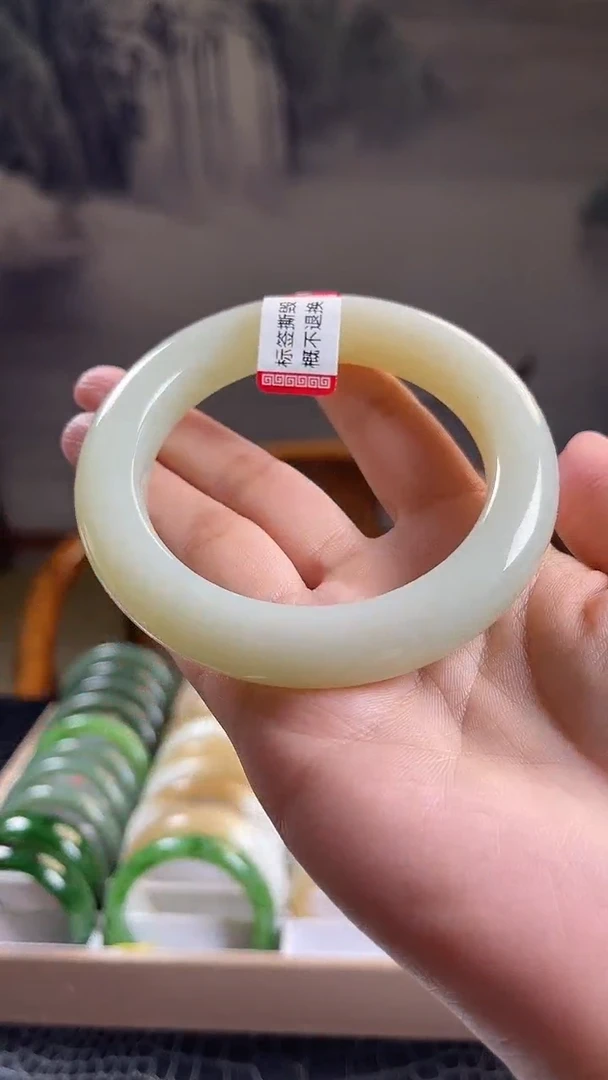 未镶嵌手串和田玉62圈口5528