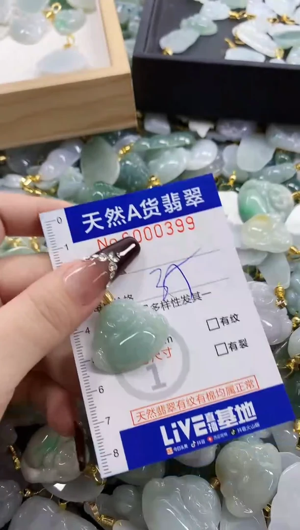 颈饰未镶嵌翡翠天然A货翡翠