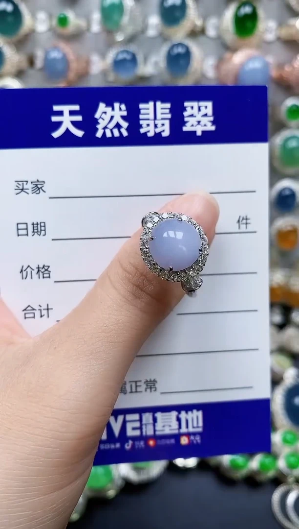 翡翠戒指银S925镶嵌21
