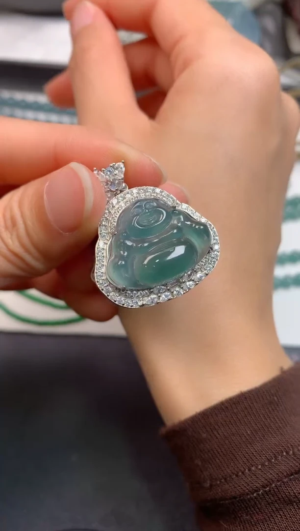 【闪购商品】翡翠颈饰银S925镶嵌YX228