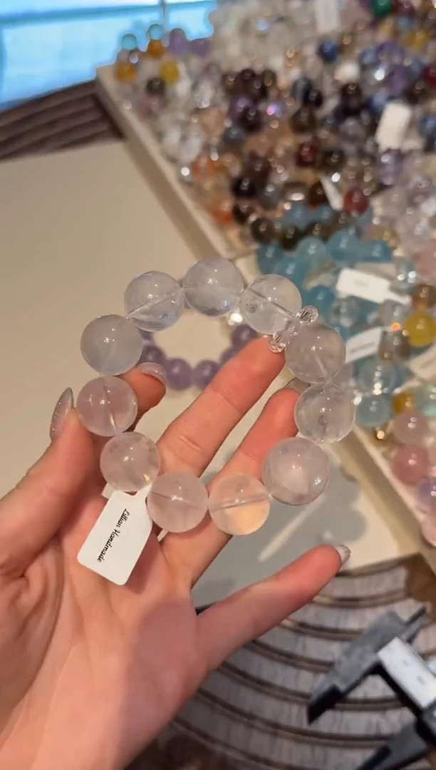 未镶嵌手串水晶） 设计款水晶手串 默认微瑕 多样性发货