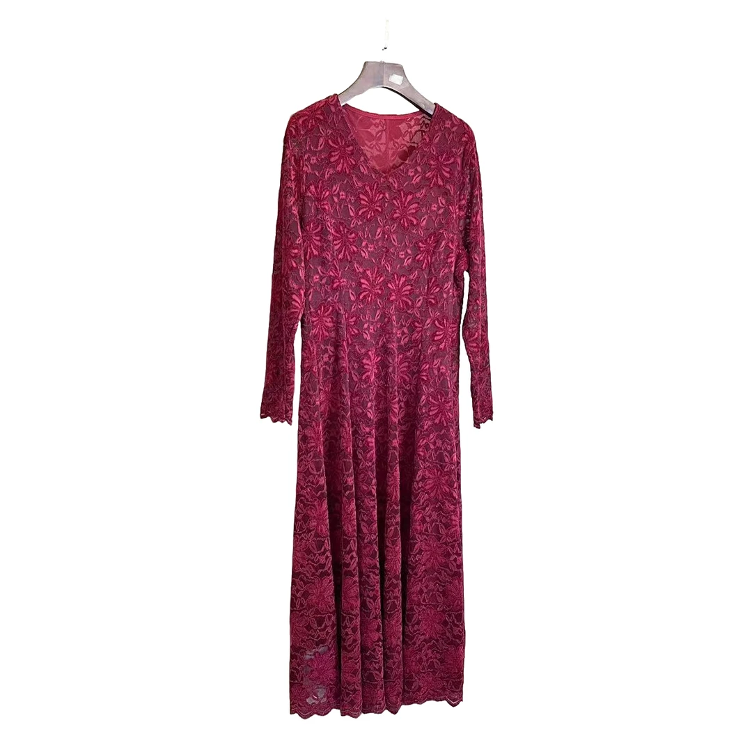 22301-春款大码女装修身显瘦长款连衣裙秋冬加肥加大连衣裙