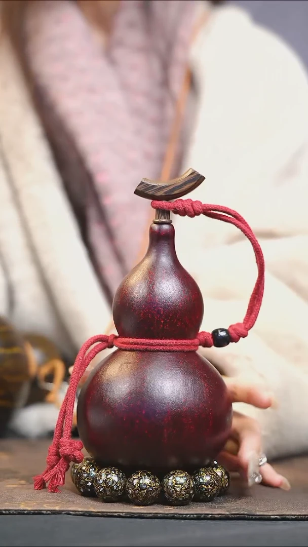 【闪购商品】XS160大漆酒葫芦不包手串及旋转底座