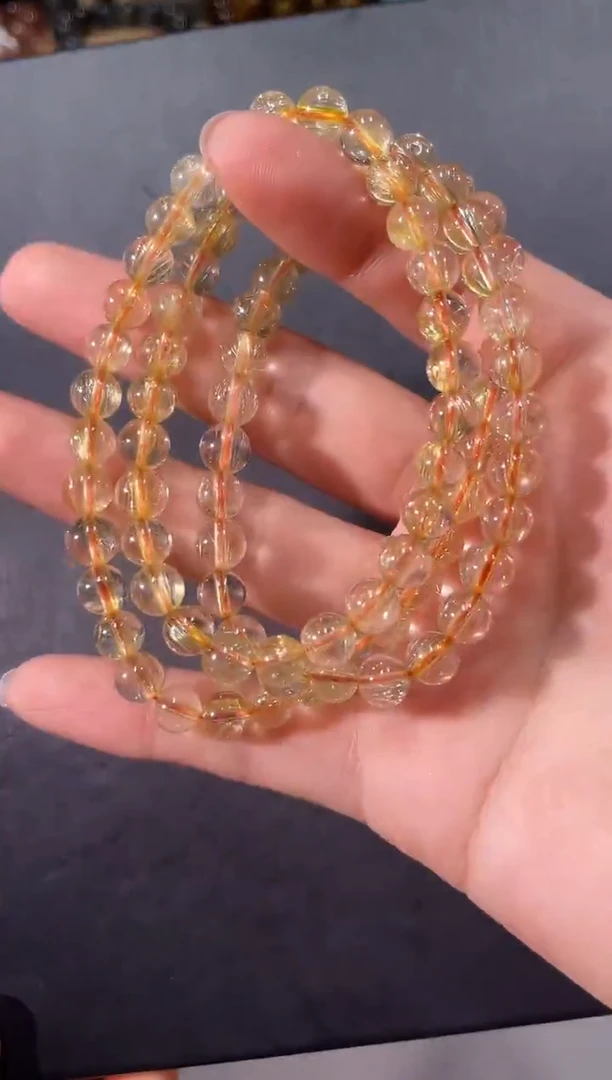 未镶嵌手链水晶A369发晶多圈手链6+