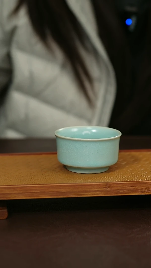 摆件瓷原矿原釉汝宋汝瓷 福利杯