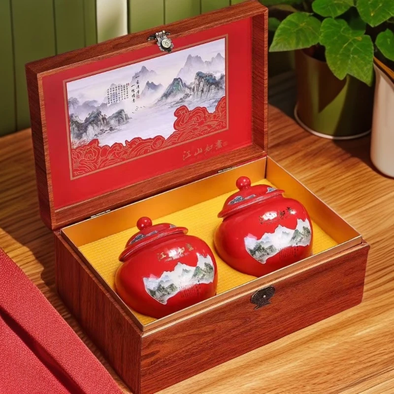 【顺丰发货】高级金骏眉红茶新茶武夷浓香型陶瓷礼盒装-江山如画