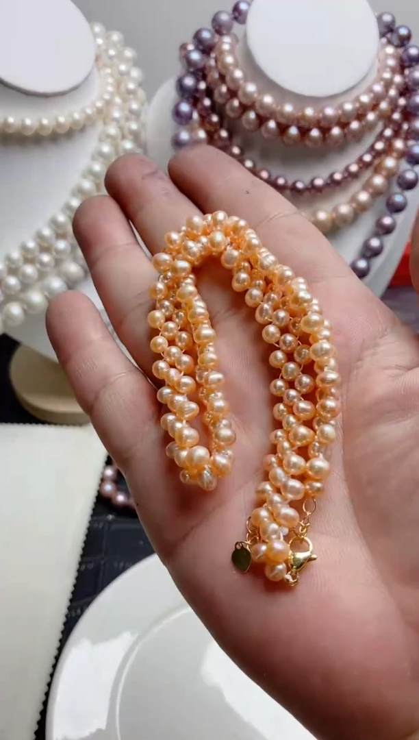 淡水珍珠未镶嵌颈饰0156