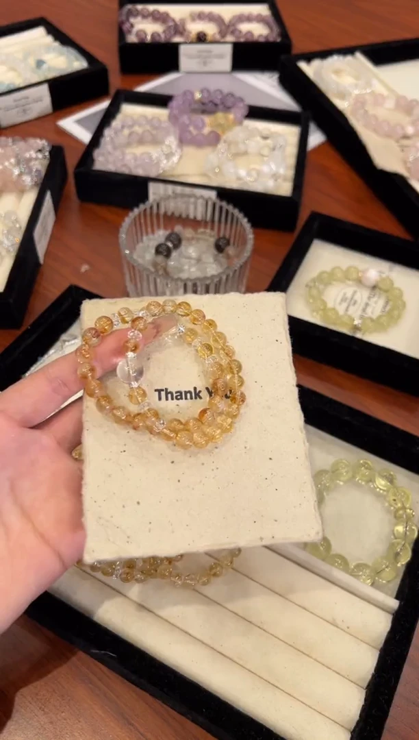 【闪购商品】水晶手链合金黄塔晶手链x1570