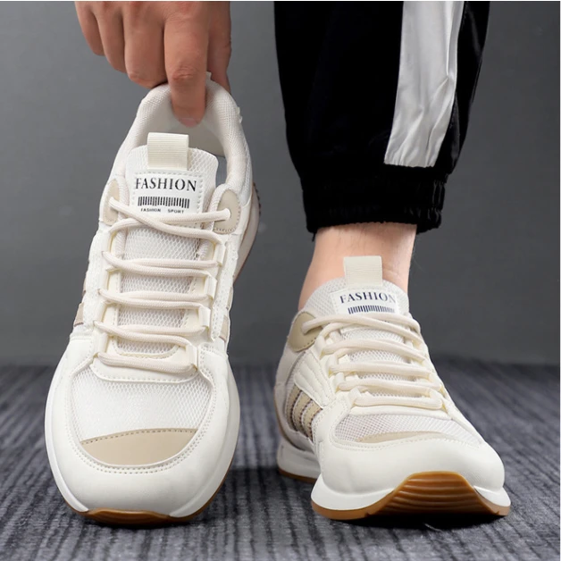 品牌断码夏季透气男鞋防滑运动鞋百搭时尚休闲板鞋轻便耐磨小白鞋