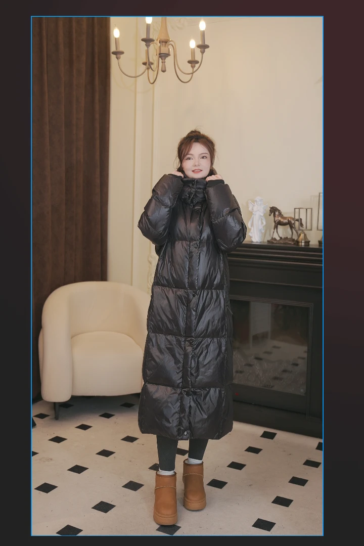 2024冬季新款羽绒服中长款时尚宽松款YMN345