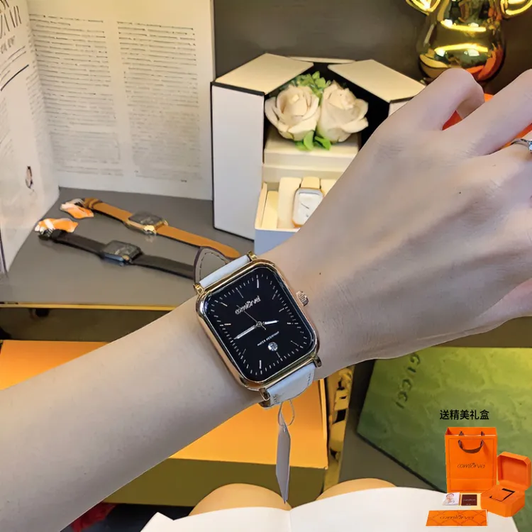 COMLORVEIins手表方形简约腕表女款百搭女表女士女生名牌手表