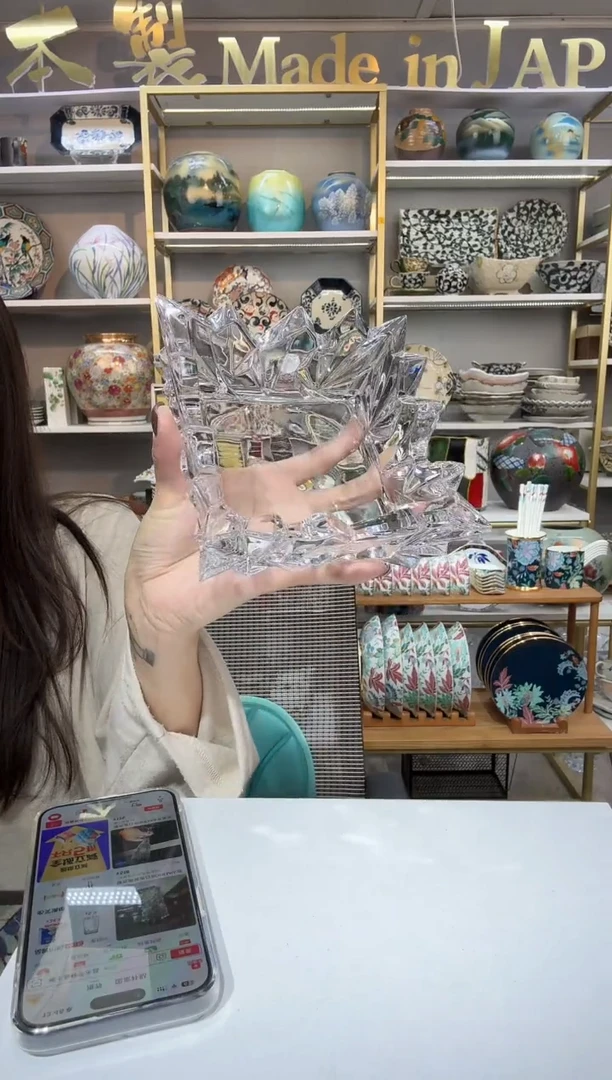 陶瓷进口水晶烟灰缸