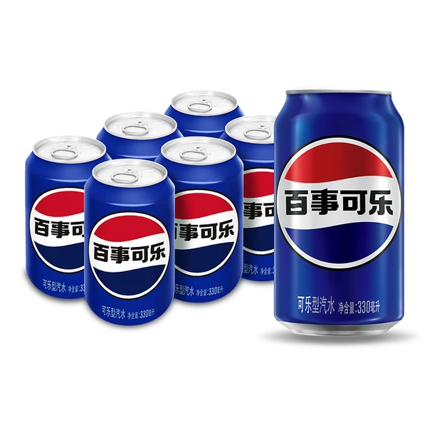 百事可乐碳酸饮料 330ml*6