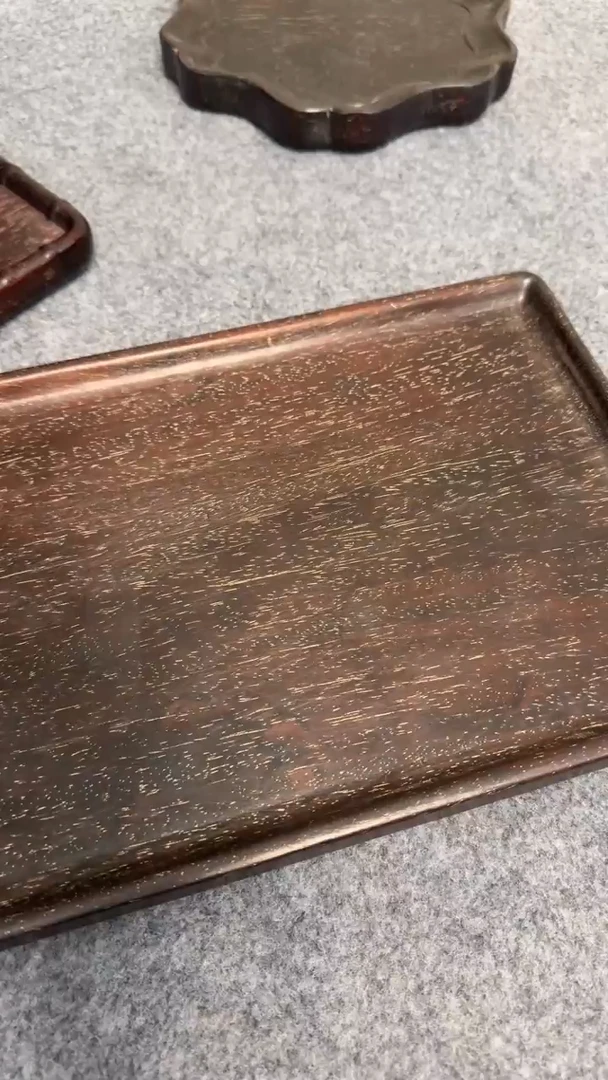 木紫檀花梨木一物一拍茶盘素