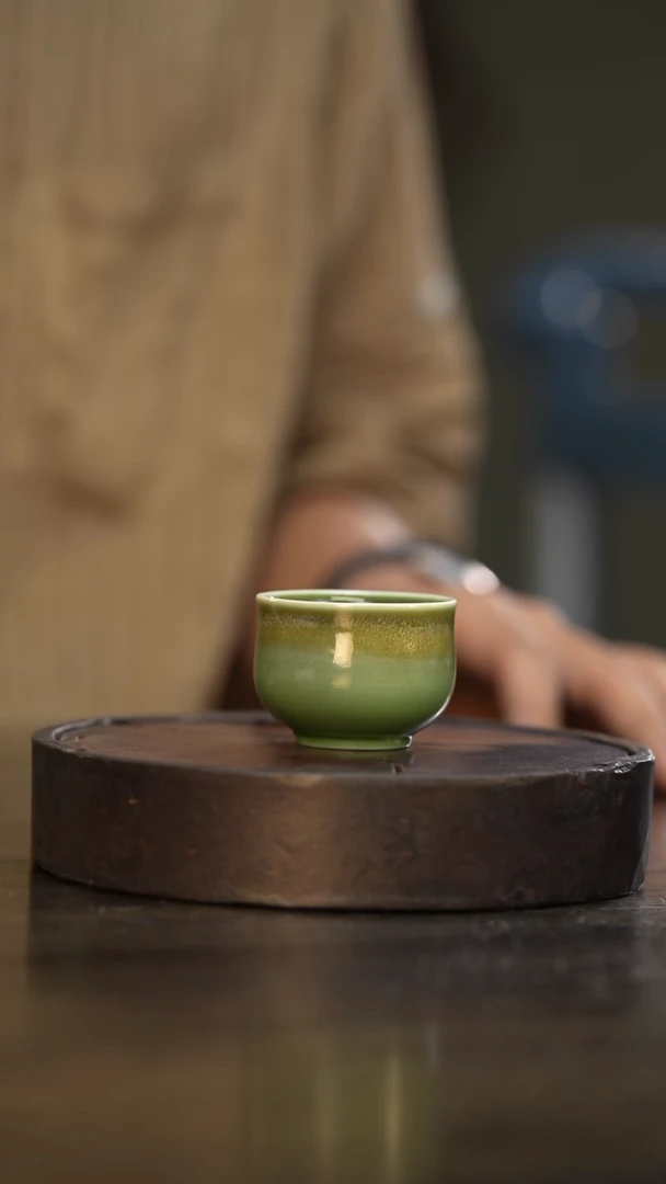 1柴房陶瓷柴烧禅定一口杯