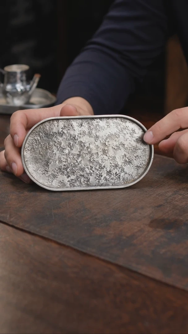 纯锡全手加厚小椭圆干泡