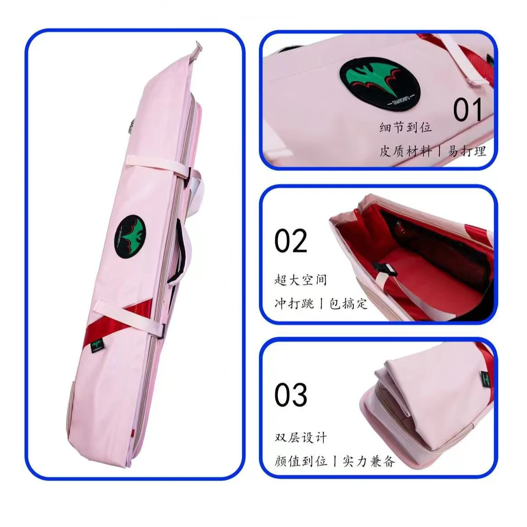 胡子兄弟福袋七孔大头九球台球杆包软皮材质