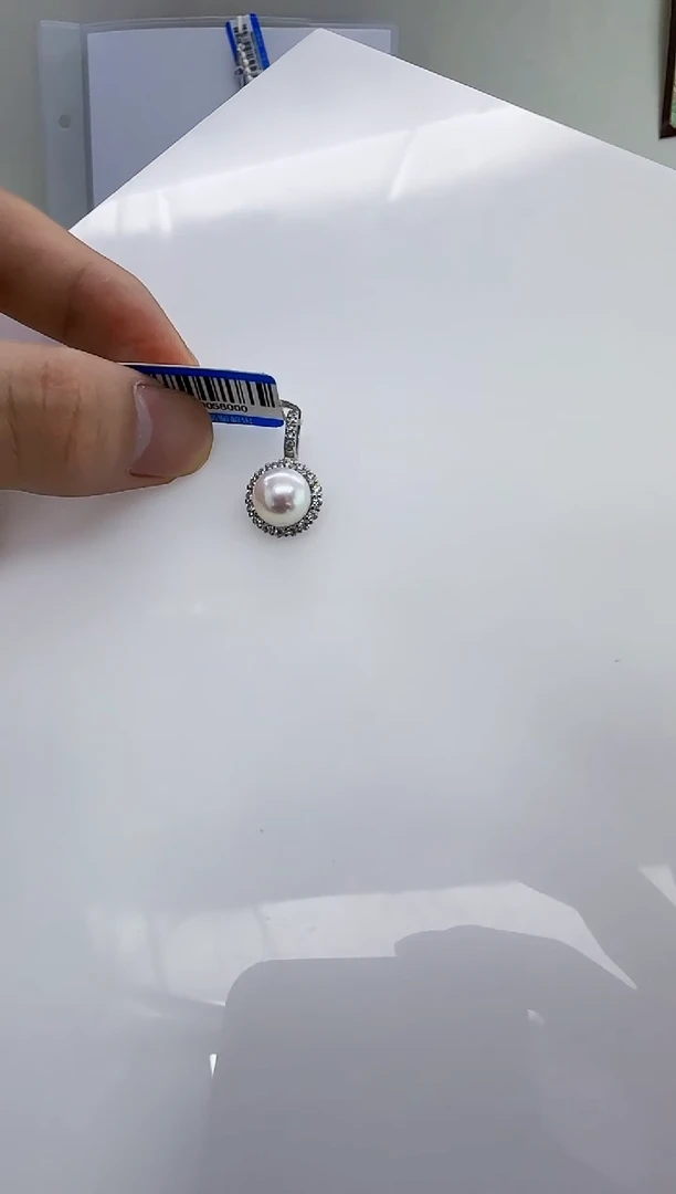 银S925镶嵌淡水珍珠DA珍珠9-10 b498