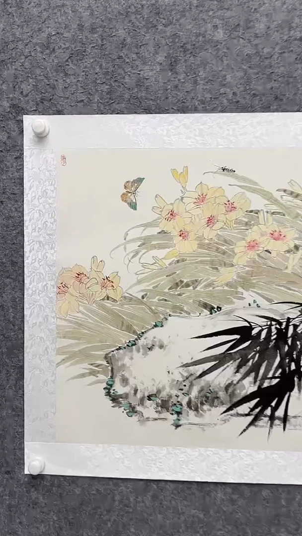 国画邹训精-4平尺-花鸟国画