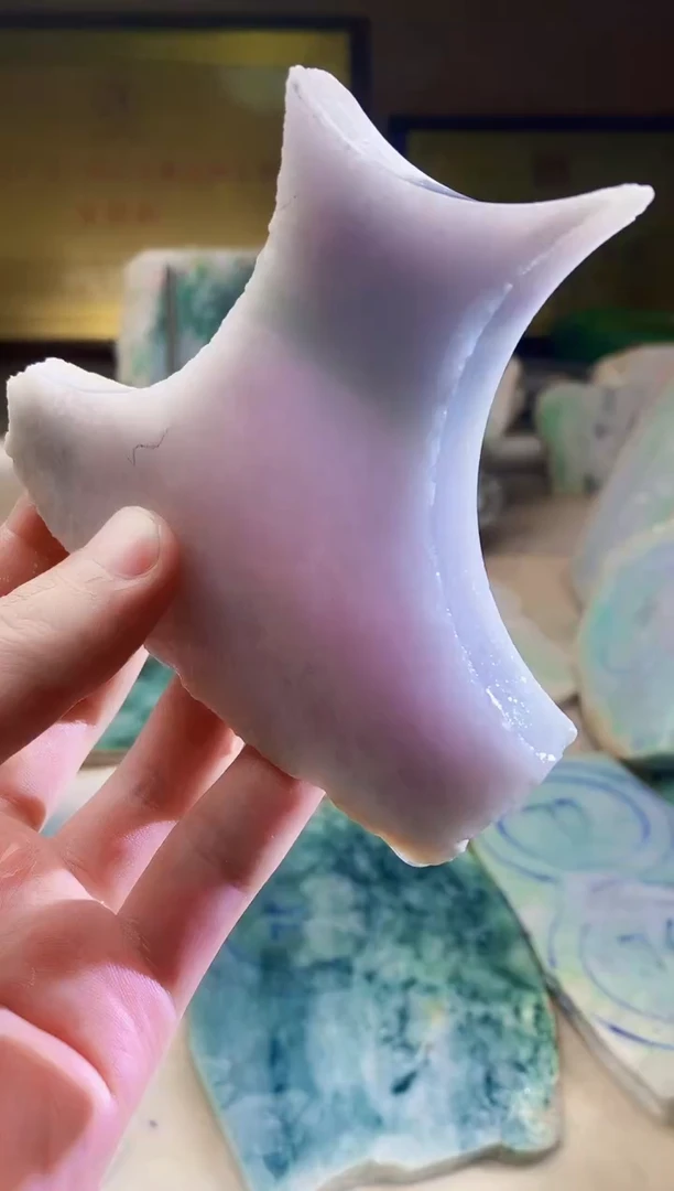 翡翠挂件未镶嵌A货张麦4252