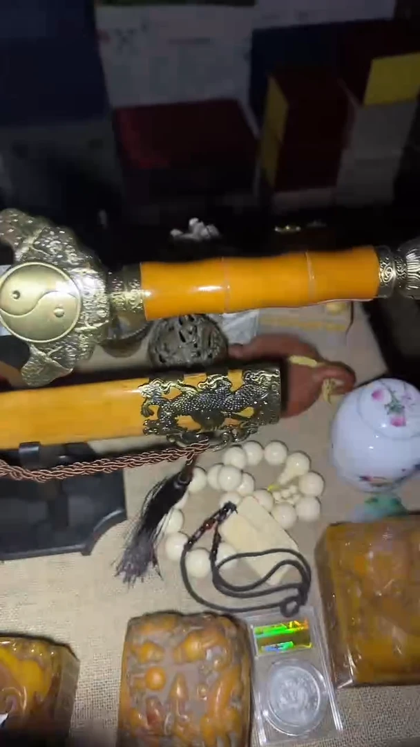 金属闪购高端商品链接黄杨木摆剑