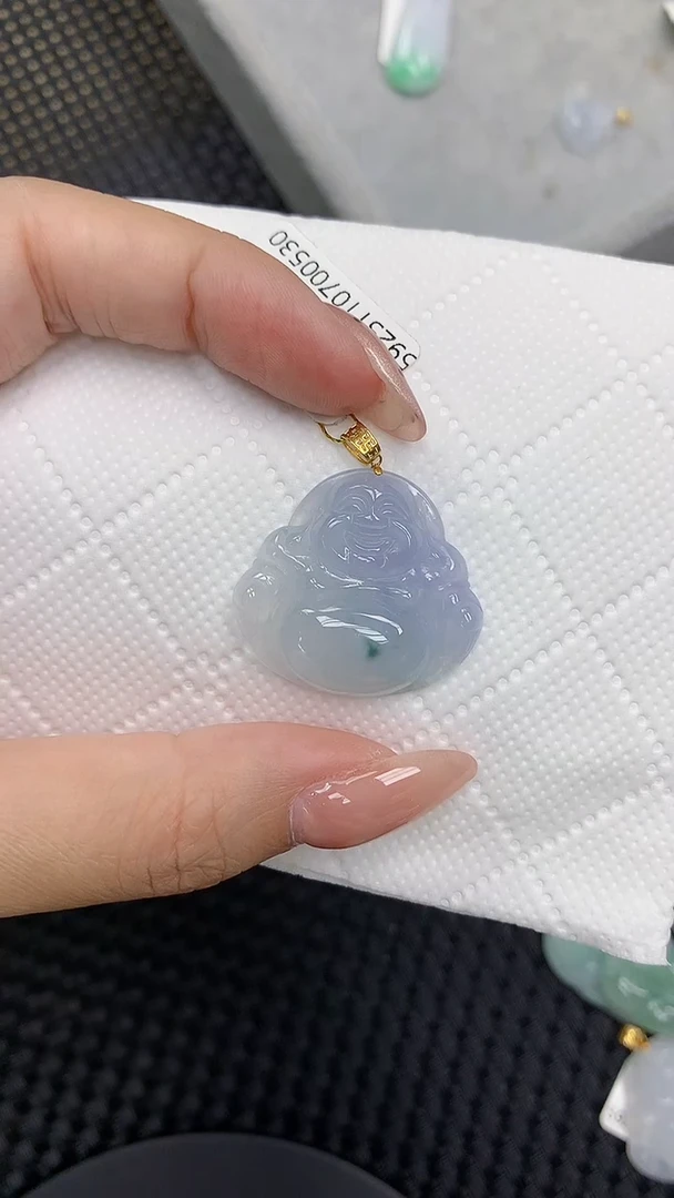 颈饰18K金镶嵌翡翠1111111111111