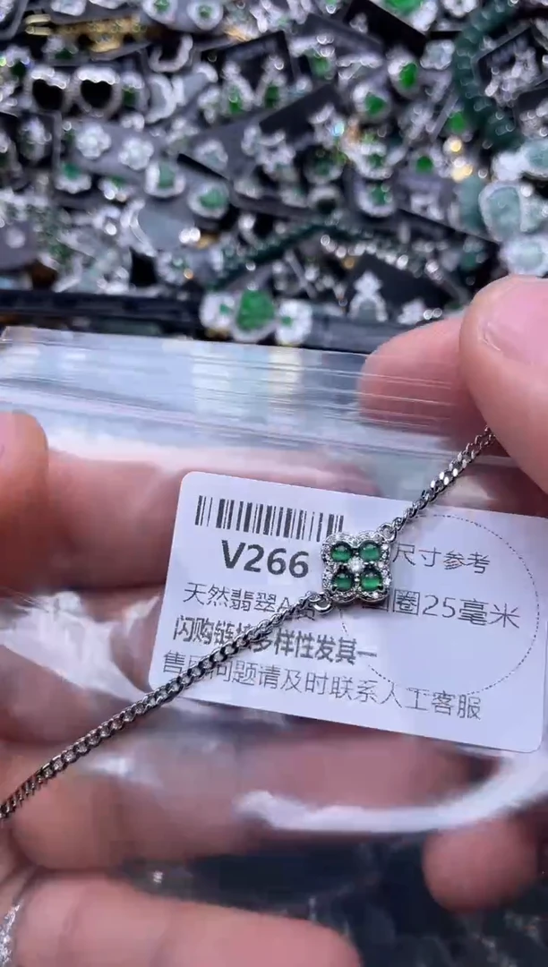 【闪购商品】翡翠颈饰未镶嵌V266手链