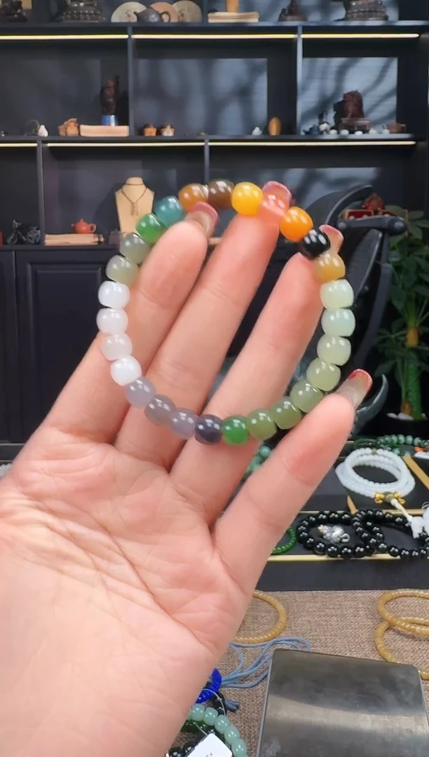 【闪购商品】和田玉1未镶嵌8mm多宝手串