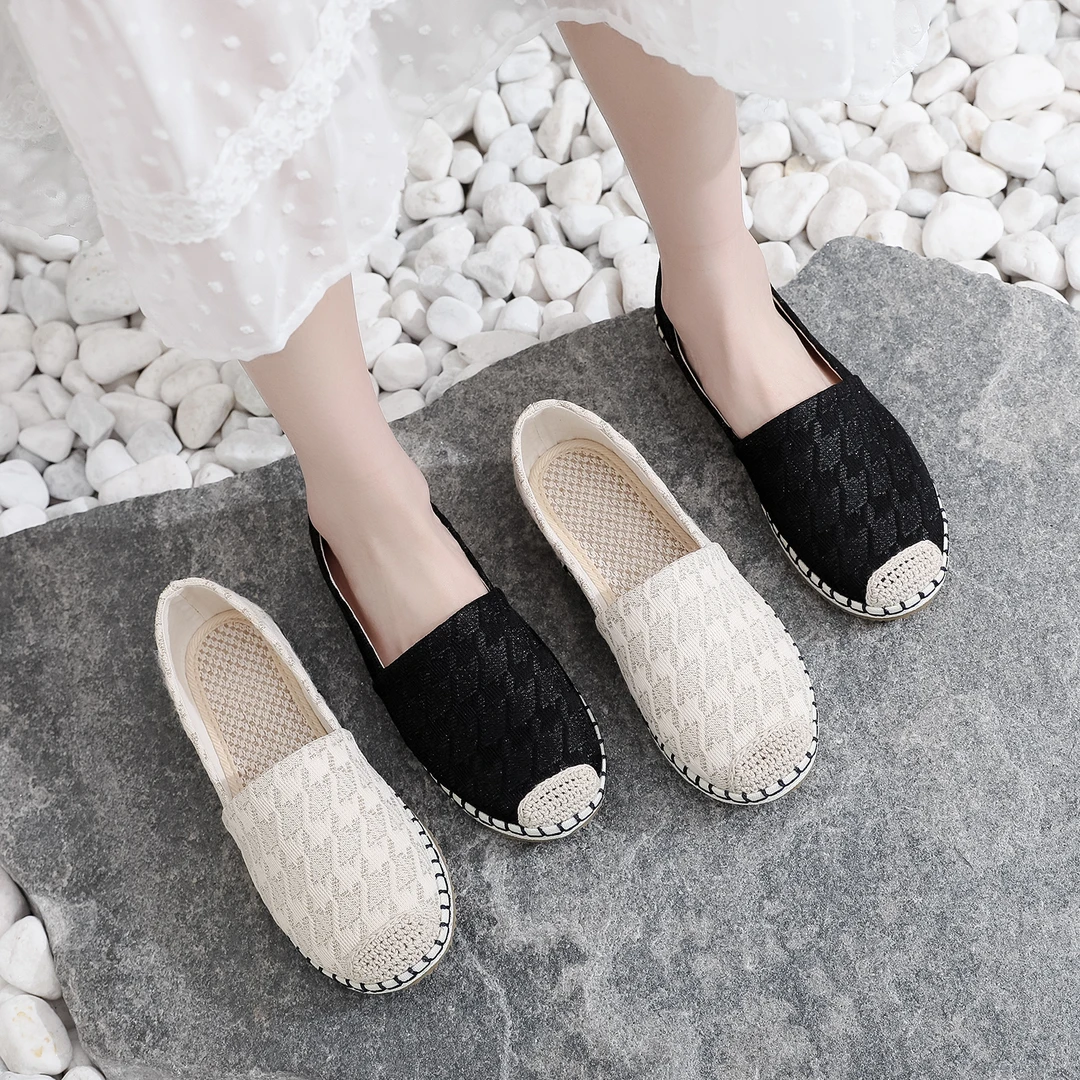 布鞋透气布鞋老北京布鞋休闲百搭软底平底舒适防滑蕾丝时尚小香风