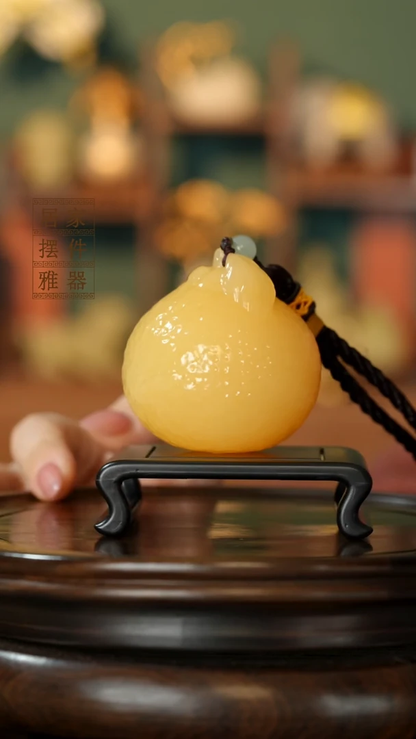 玉《大吉大利大柑橘》摆件