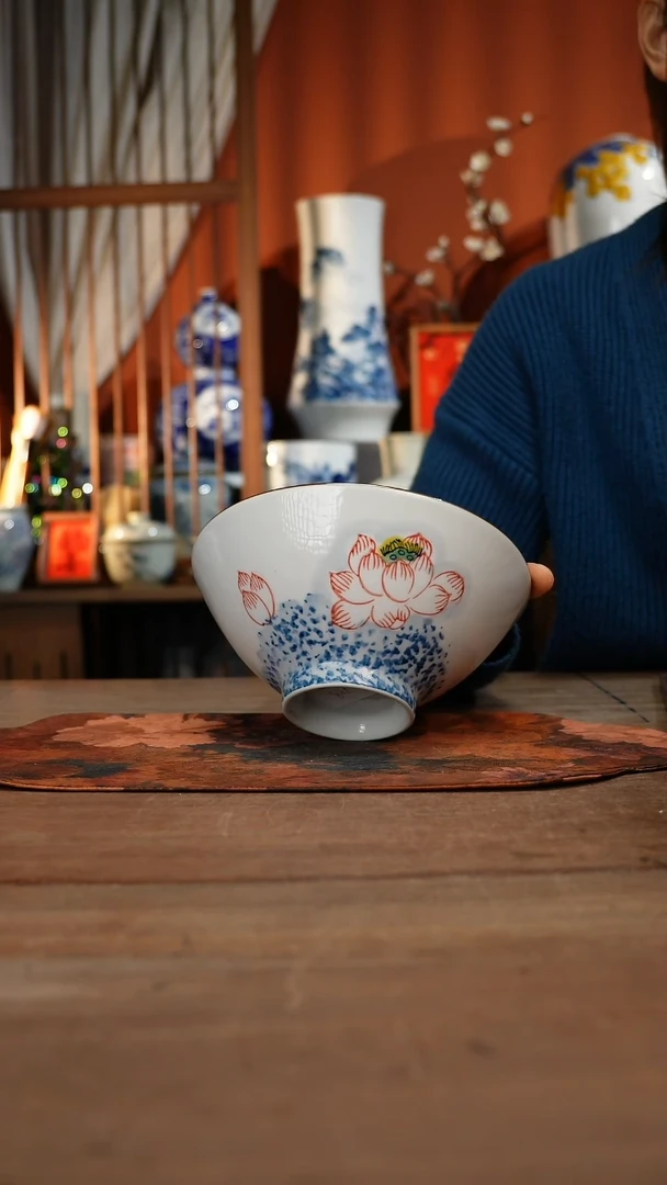 现代高温釉下彩手绘陶瓷餐具