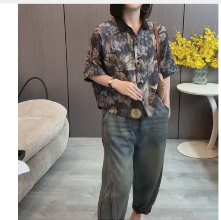 2025夏季时尚潮流百搭精品女装青AA19301