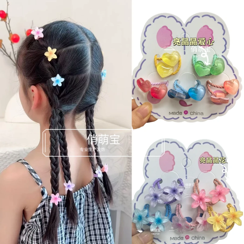 中国风甜美女休闲风发饰饰品可爱卡通头饰亮晶晶小花海星头绳宝宝