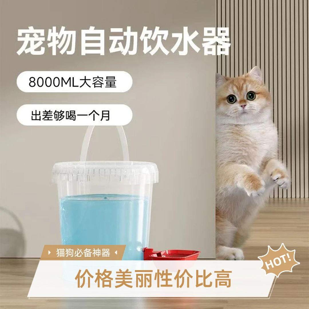 猫咪饮水机狗狗宠物自动喂水器猫喂食喝水续水神器流动不插电用品