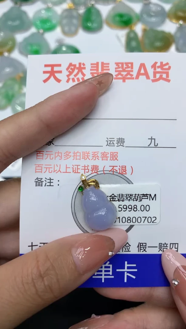 【闪购商品】翡翠颈饰18K金镶嵌111111111
