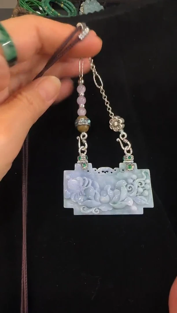 颈饰未镶嵌翡翠国风