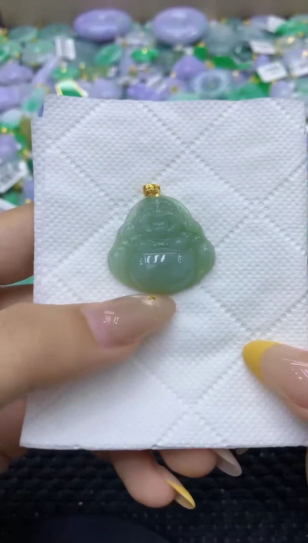 颈饰未镶嵌翡翠天然缅甸翡翠A货