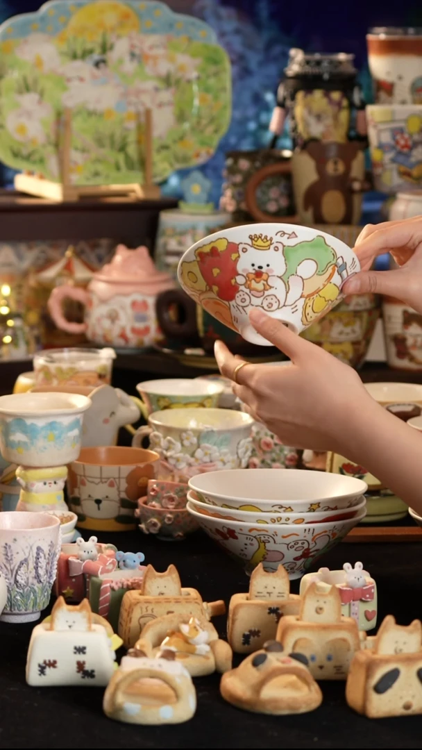 其他陶景德镇釉下彩手绘设计师款陶瓷