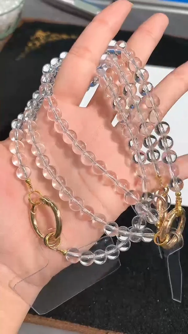 【闪购商品】水晶手链未镶嵌白水晶手机挂