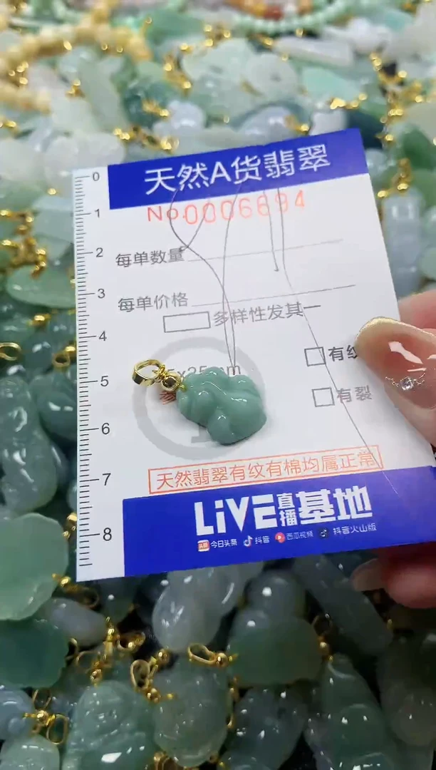 颈饰未镶嵌翡翠天然A货翡翠