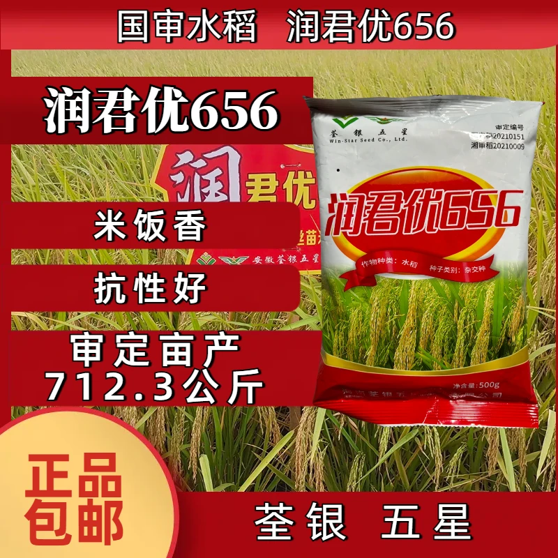 【润君优656 水稻种子】米饭香！抗性好！！