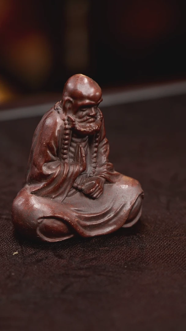 紫砂茶宠小达摩，。，