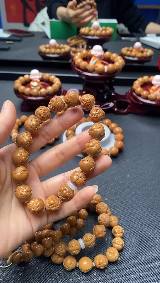 手串猴头核桃可爱财神1.35