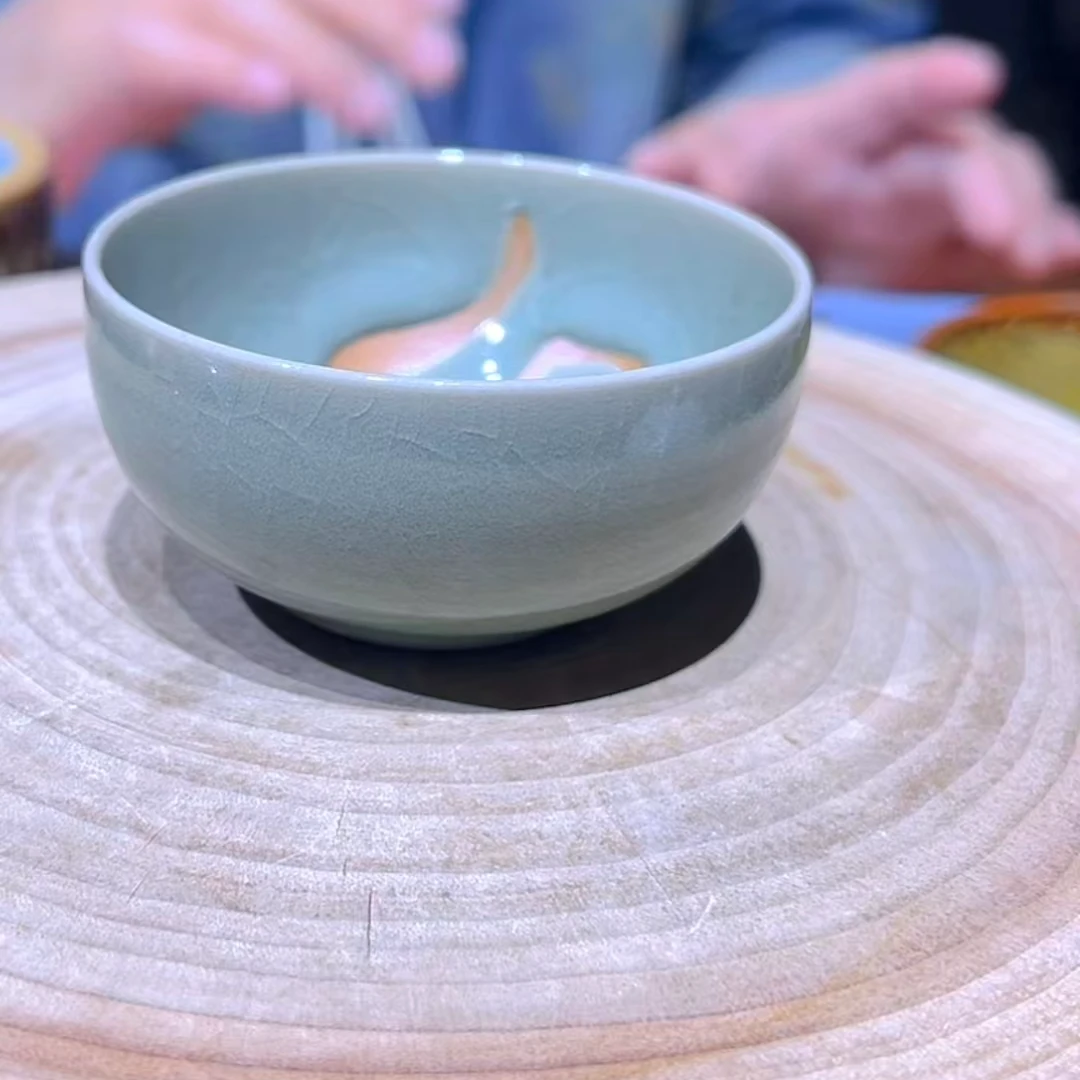 原生态原矿仿古青绿云溪杯