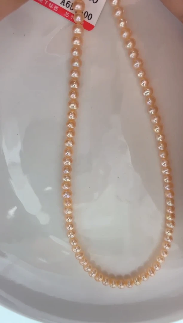 未镶嵌淡水珍珠项链小米珠中国红项链