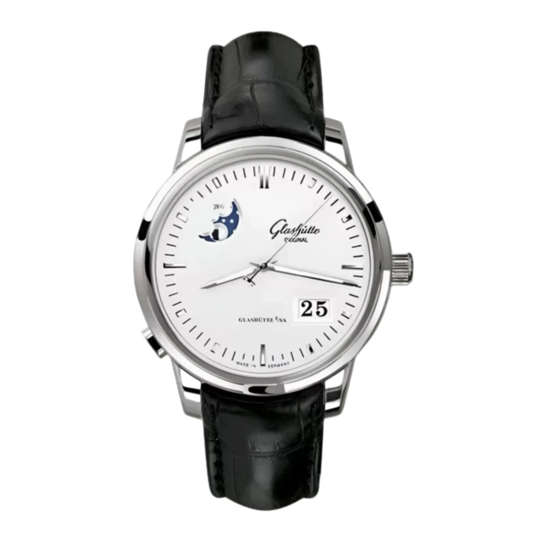 99新 Glashutte/格拉苏蒂 议员/单表/40.1表径/月相显示