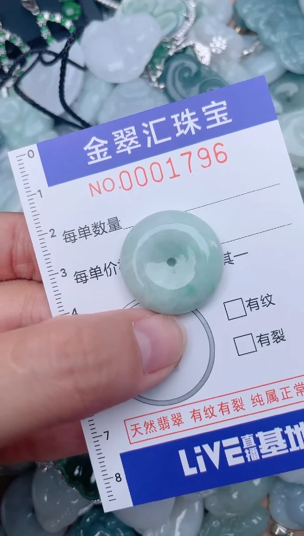 翡翠未镶嵌颈饰1796